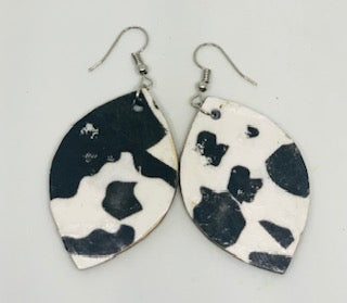 Cow Print Earring